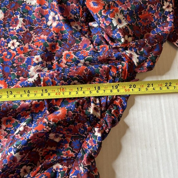 Veronica Beard Sz 12 Louella Floral Dress 100% Silk Elegant Berry Multicolor$648 - Picture 14 of 15